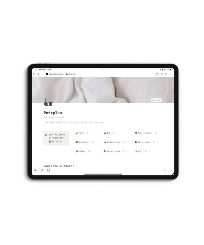 Notion Template - Putzplan