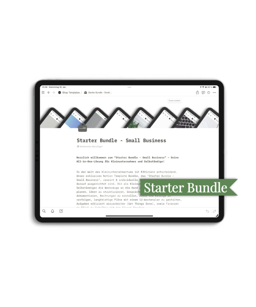 Starter Bundle Notion Starter Bundle - Small Business | Marpels Studio