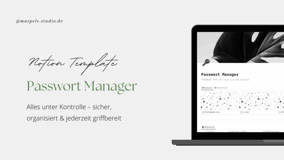 Notion Template - Passwort Manager