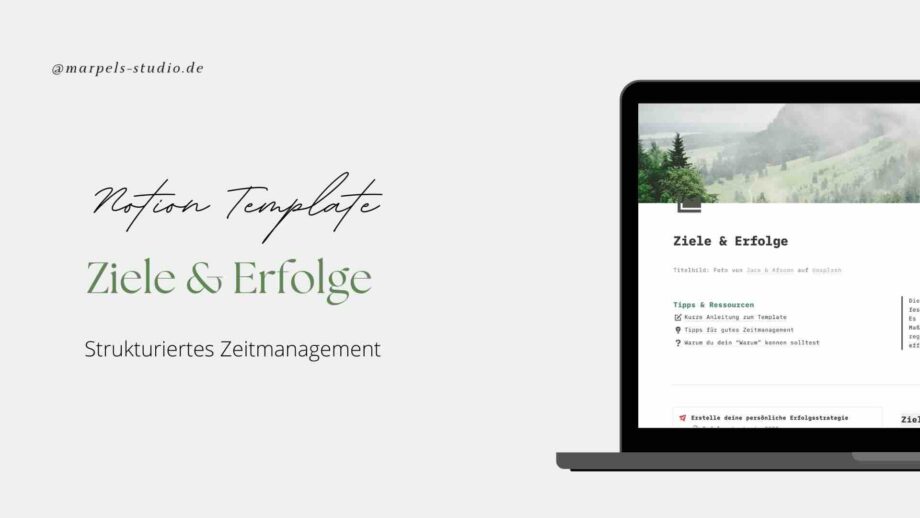 Notion Template Ziele und Erfolge