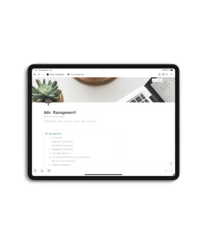 Notion Template - Ads Management