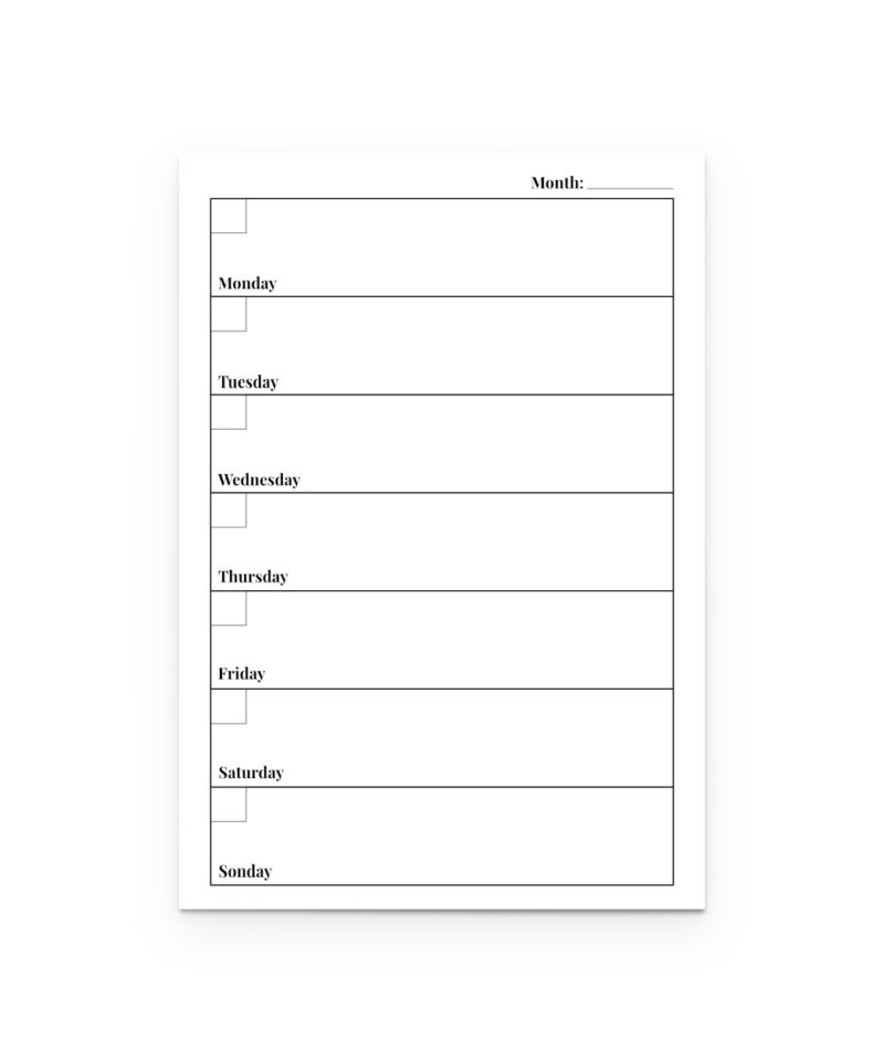 Wochenplaner mit To-do-Listen - Alexandra Schumann