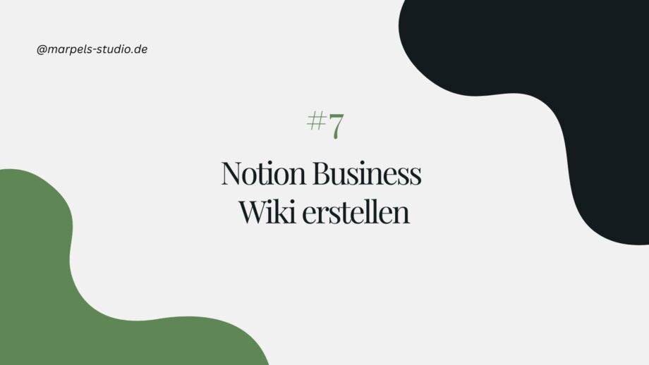 Notion Business Wiki erstellen